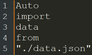 JSON Auto Import 